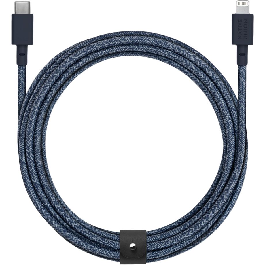 Native Union Belt Cable USB-C to Lightning 3m Indigo