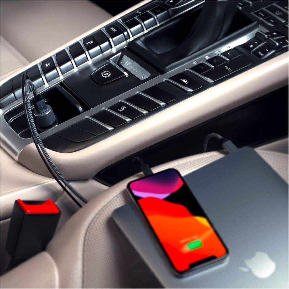 Satechi 72W Type-C PD Car Charger space gray