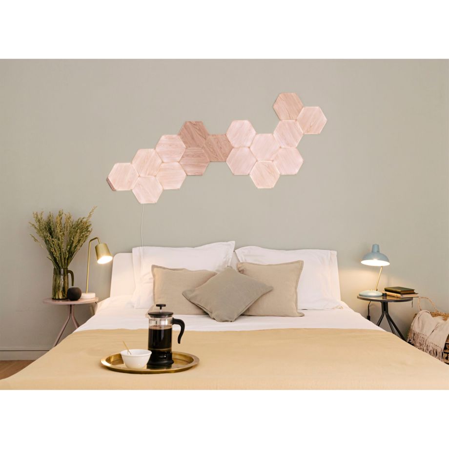 Nanoleaf Elements Wood Look Hexagons Starter Kit - 13 PK