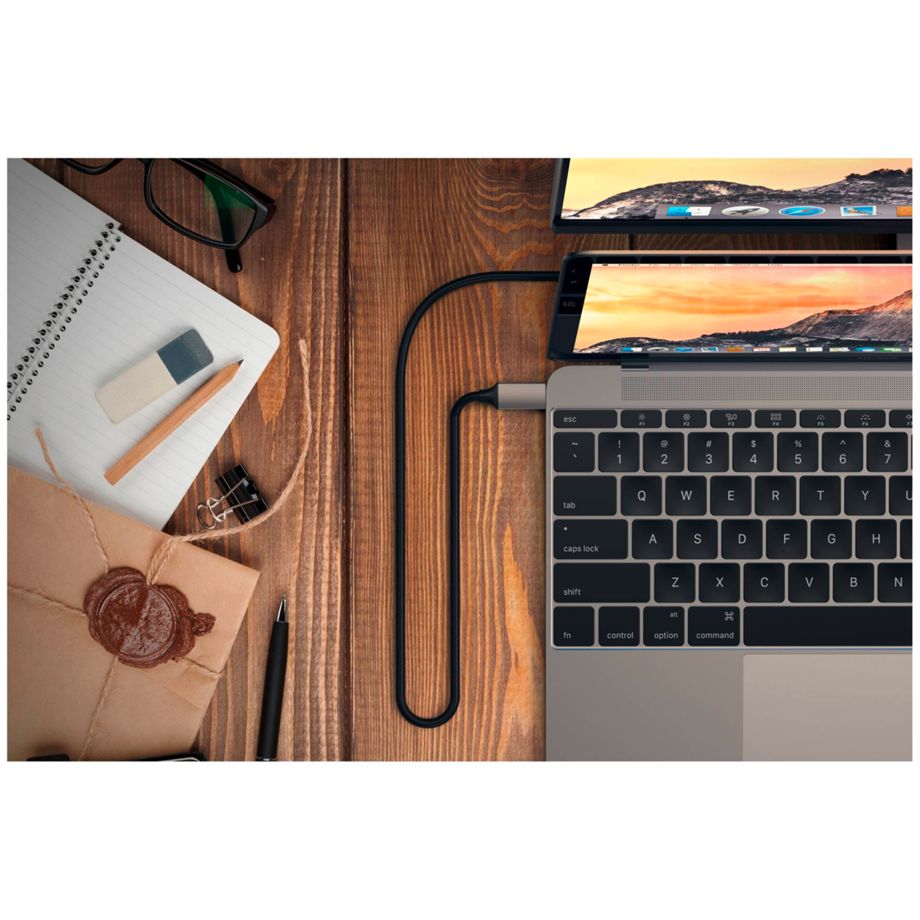 Satechi Type-C zu 4K HDMI Kabel space gray