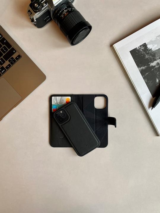 Decoded - Leather Detachable Wallet - MagSafe | iPhone 12 / iPhone 12 Pro (6.1 inch) - Black