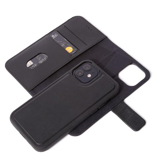 Decoded - Leather Detachable Wallet - MagSafe | iPhone 12 / iPhone 12 Pro (6.1 inch) - Black