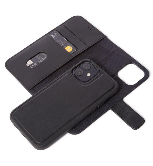 Decoded - Leather Detachable Wallet - MagSafe | iPhone 12 / iPhone 12 Pro (6.1 inch) - Black