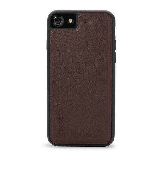 Decoded - Leather 2-in-1 Wallet Case with removable Back Cover for iPhone SE (3rd & 2nd gen) / 8 / 7 / 6s / 6 (4,7 inch) - Brown
