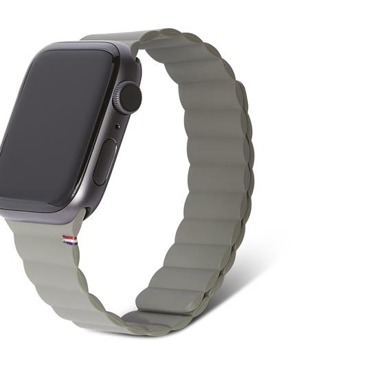 Decoded - Silicone Magnetic Traction Strap | Für Apple Watch 41/40/38mm | Olive