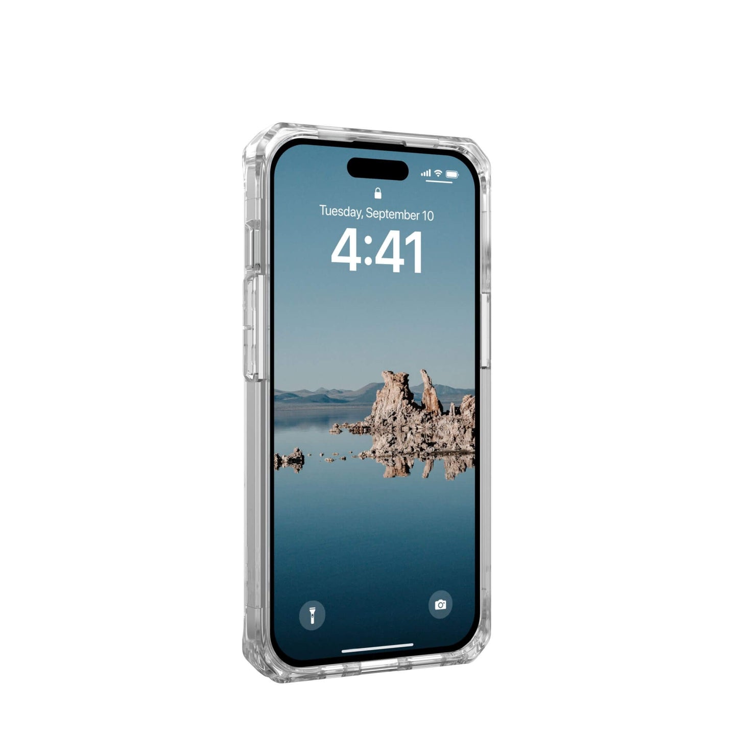 UAG Urban Armor Gear Plyo MagSafe Case | Apple iPhone 15 | ice (transparent)/weiß