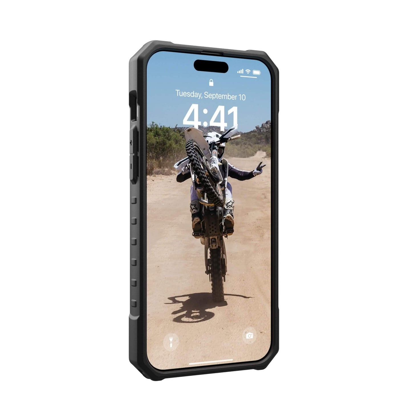 UAG Urban Armor Gear Pathfinder MagSafe Case | Apple iPhone 15 Pro Max | ice (transparent)