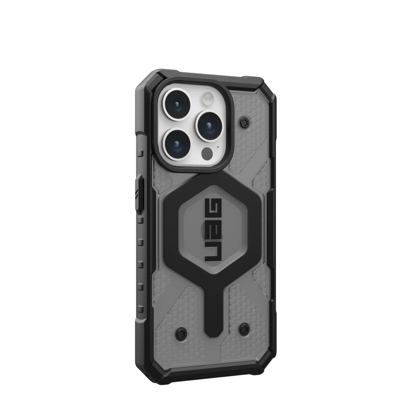 UAG Urban Armor Gear Pathfinder MagSafe Case | Apple iPhone 15 Pro | ash (grau transparent)