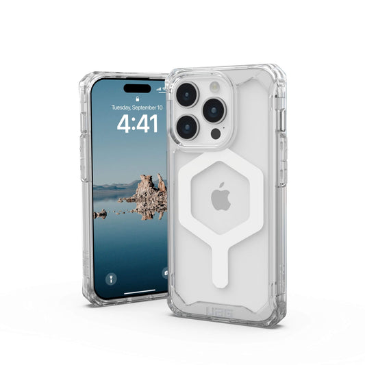 UAG Urban Armor Gear Plyo MagSafe Case | Apple iPhone 15 Pro | ice (transparent)/weiß