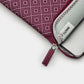 Trunk Neopren Sleeve für MacBook Air / Pro 13", Wine Red Rhombe