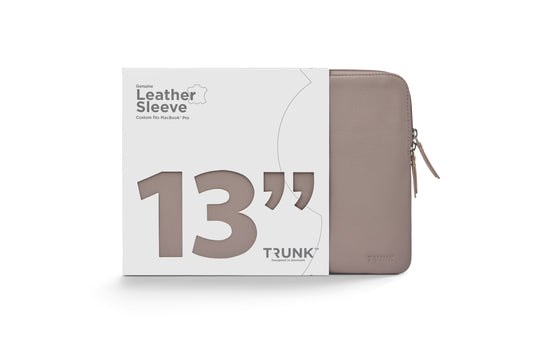 Trunk Leder Sleeve für MacBook Pro 13", Rose