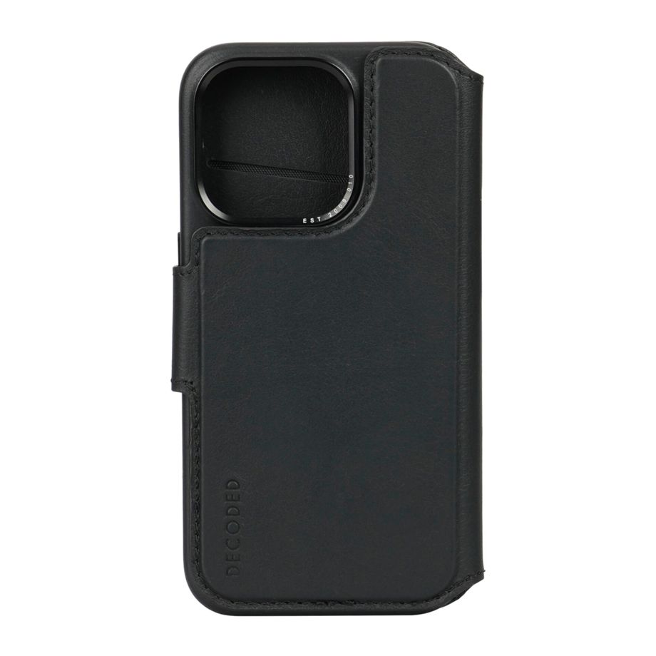 Decoded Leather Detachable Wallet iPhone 15 Pro Max Black