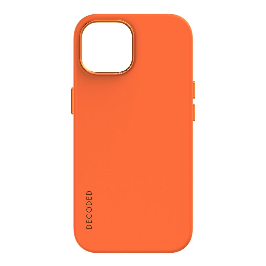 Decoded - AntiMicrobial Silicone Backcover | iPhone 15 - Apricot Crush