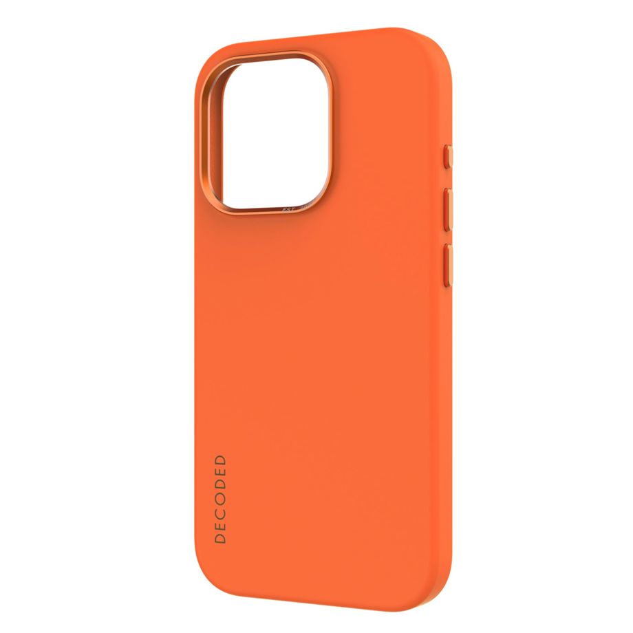 Decoded - AntiMicrobial Silicone Backcover | iPhone 15 Pro - Apricot Crush
