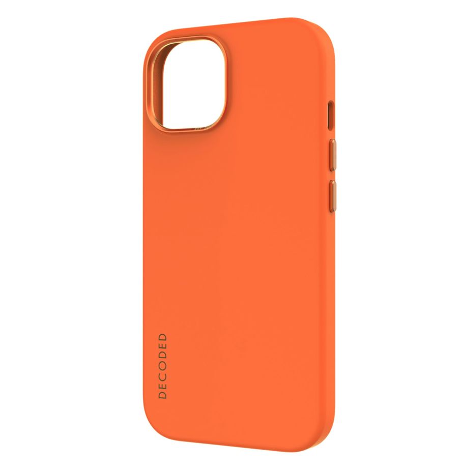 Decoded - AntiMicrobial Silicone Backcover | iPhone 15 Plus - Apricot Crush