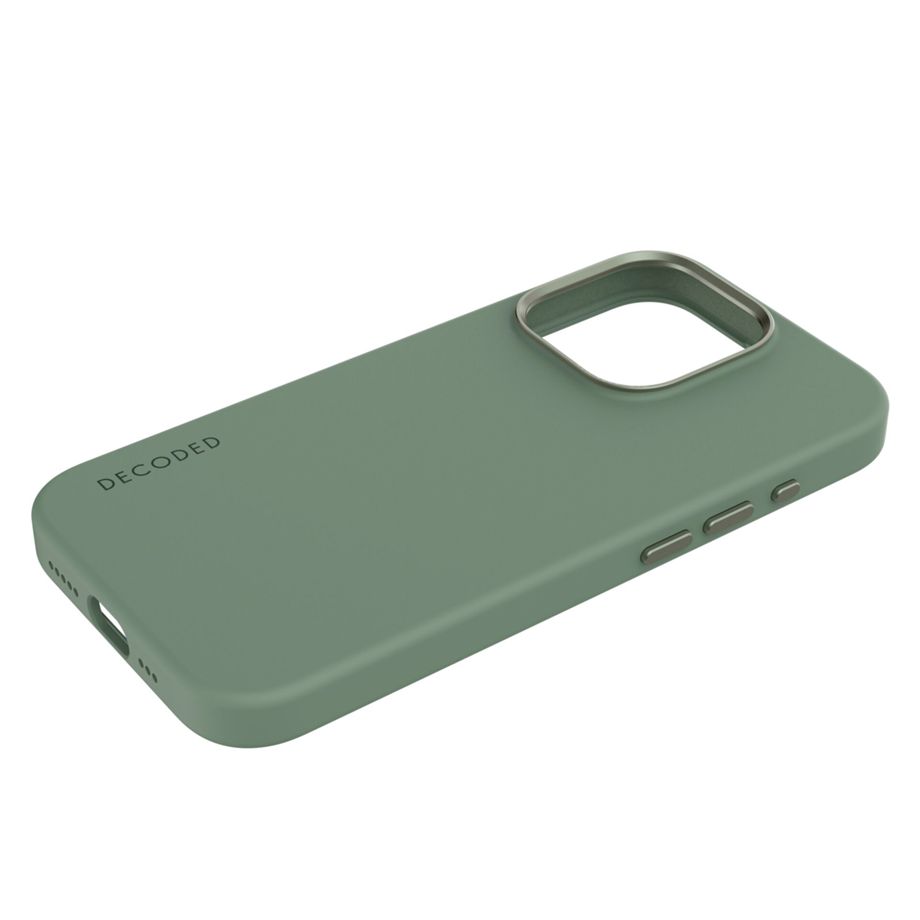 Decoded - AntiMicrobial Silicone Backcover | iPhone 15 Pro Max - Sage Leaf