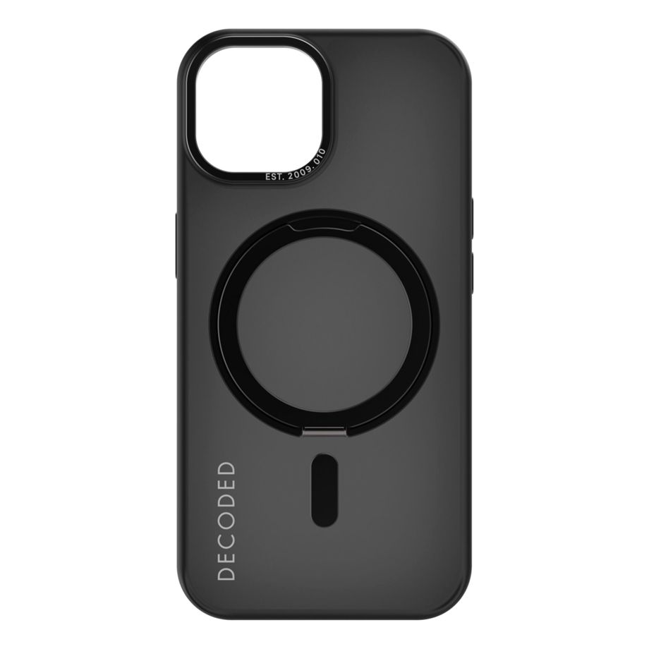 Decoded Recycled Plastic Loop Stand Backcover iPhone 15 Black