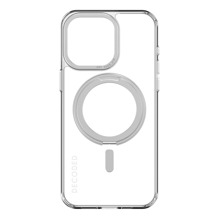 Decoded Recycled Plastic Loop Stand Backcover iPhone 15 Pro Max Transparant