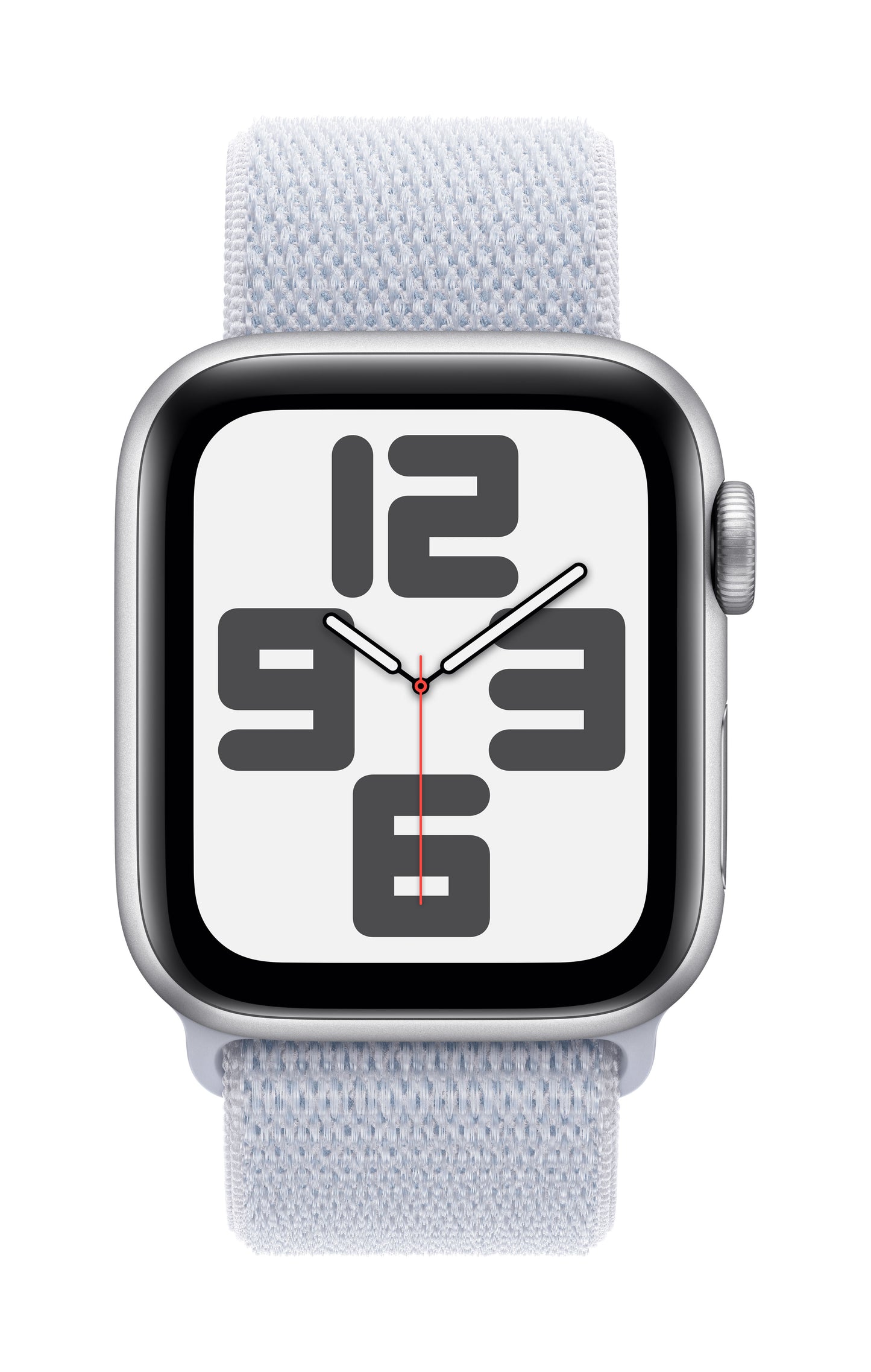 Apple Watch SE GPS + Cellular 40mm Silver Aluminium Case with Blue Cloud Sport Loop