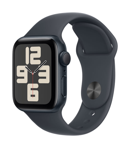 Apple Watch SE GPS 40mm Midnight Aluminium Case with Midnight Sport Band - M/L