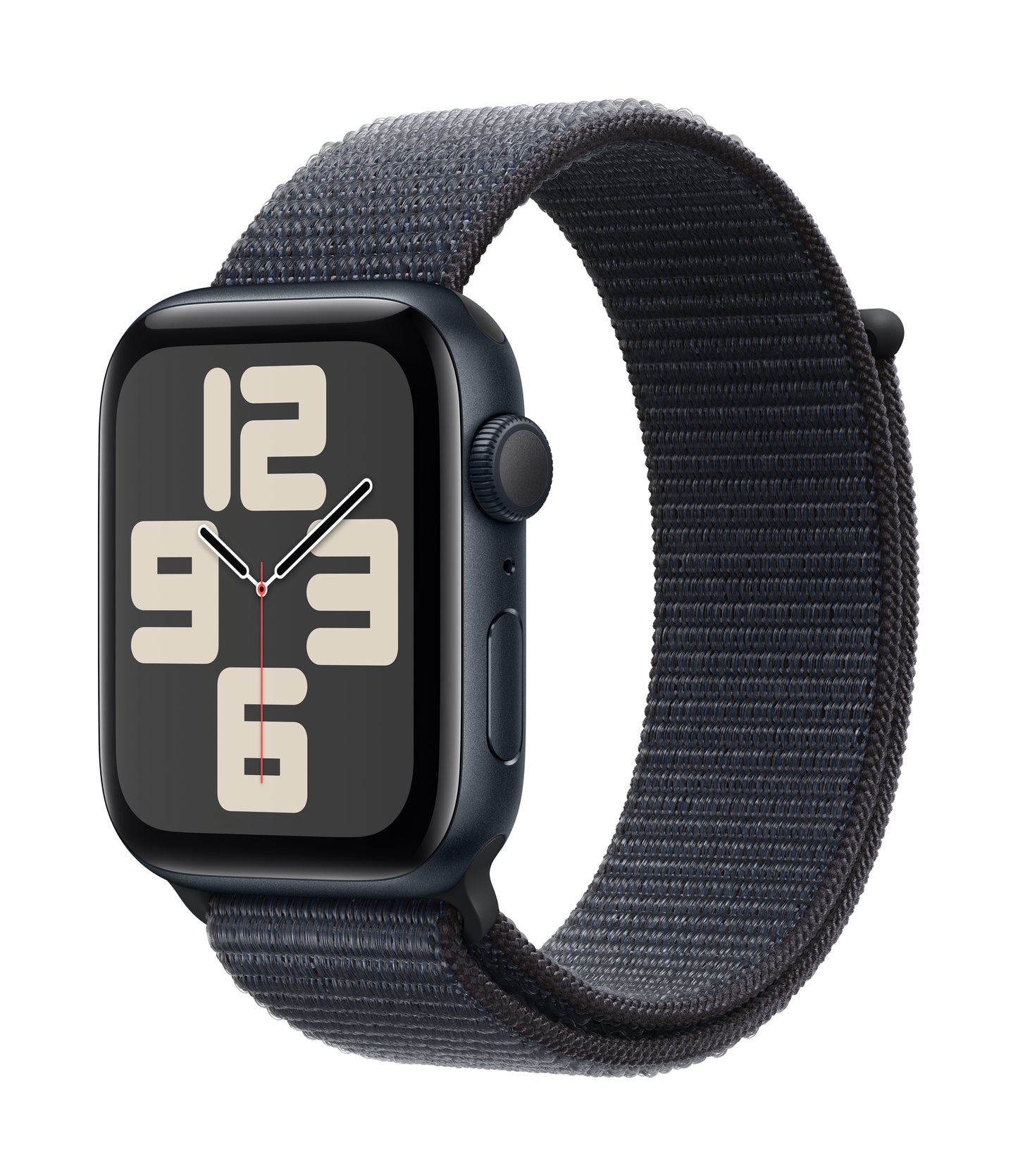 Apple Watch SE GPS 44mm Midnight Aluminium Case with Ink Sport Loop