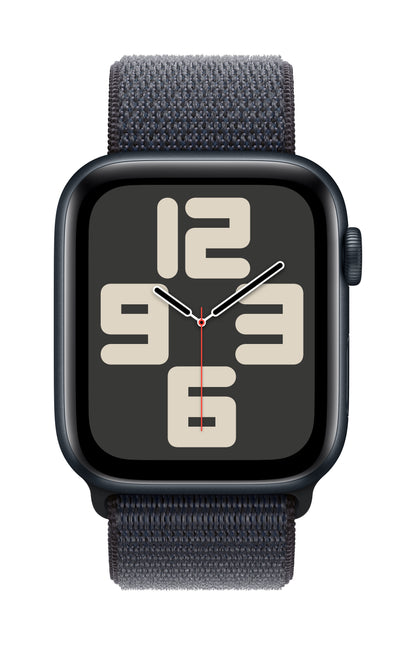 Apple Watch SE GPS 44mm Midnight Aluminium Case with Ink Sport Loop