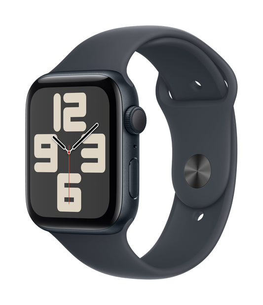 Apple Watch SE GPS 44mm Midnight Aluminium Case with Midnight Sport Band - M/L