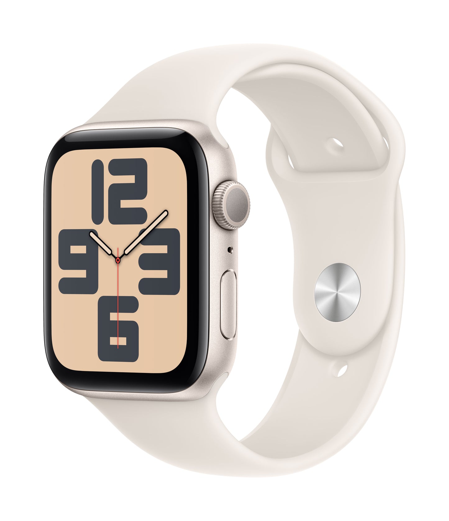 Apple Watch SE GPS 44mm Starlight Aluminium Case with Starlight Sport Band - S/M