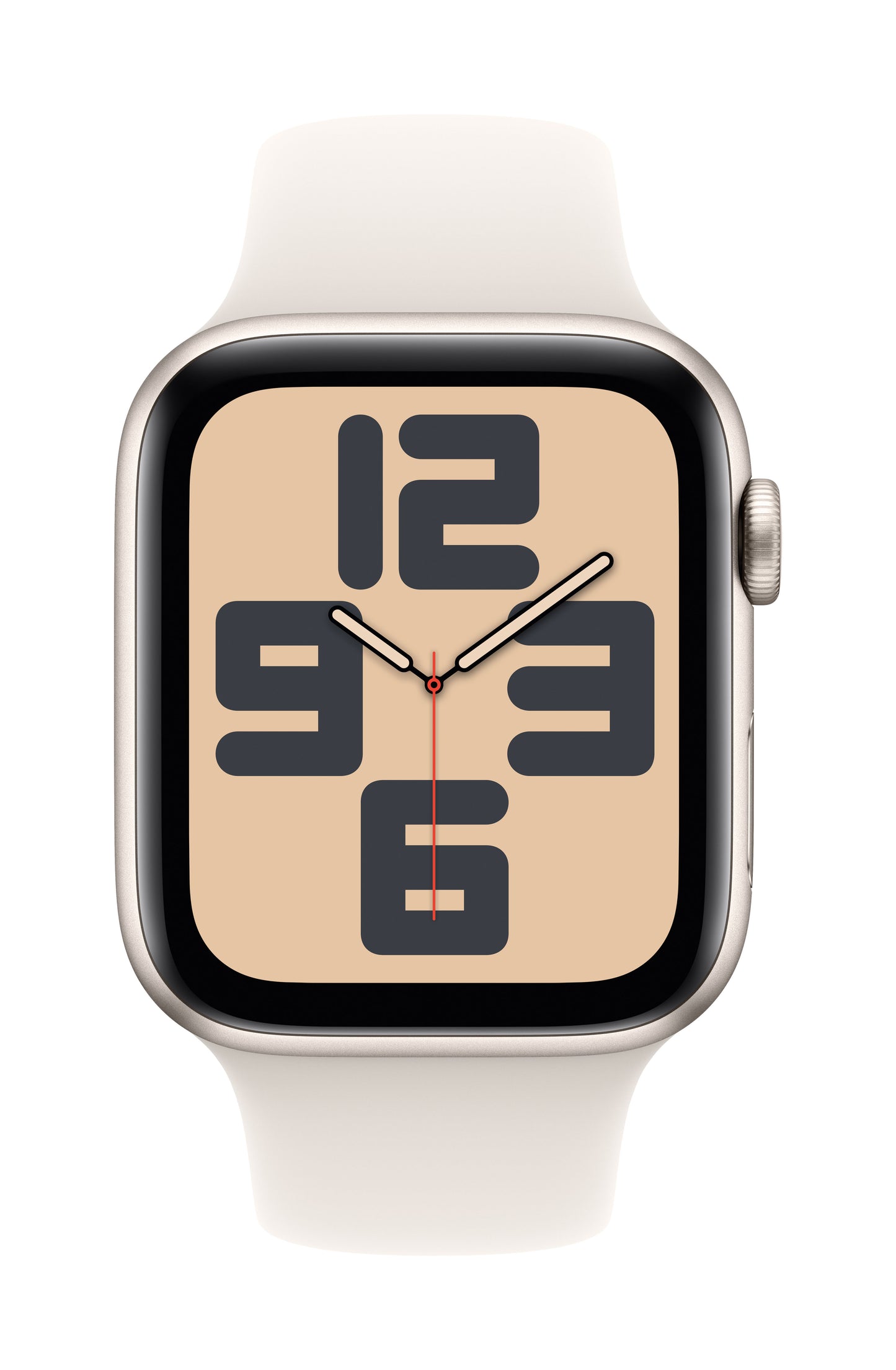 Apple Watch SE GPS 44mm Starlight Aluminium Case with Starlight Sport Band - S/M