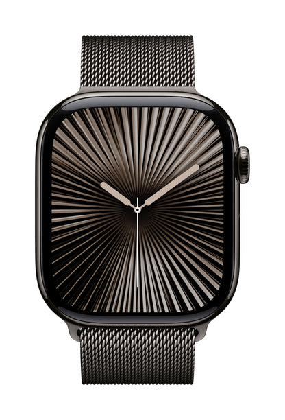 Apple Watch Series 10 GPS + Cellular 46mm Slate Titanium Case with Slate Milanese Loop - M/L