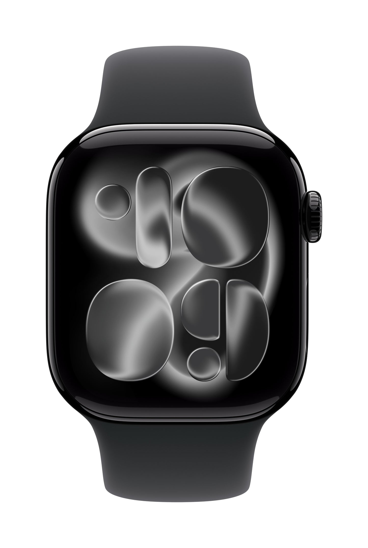 Apple Watch Series 11 GPS + Cellular 46mm Jet Black Aluminium Case mit Schwarzem Sportarmband - M/L