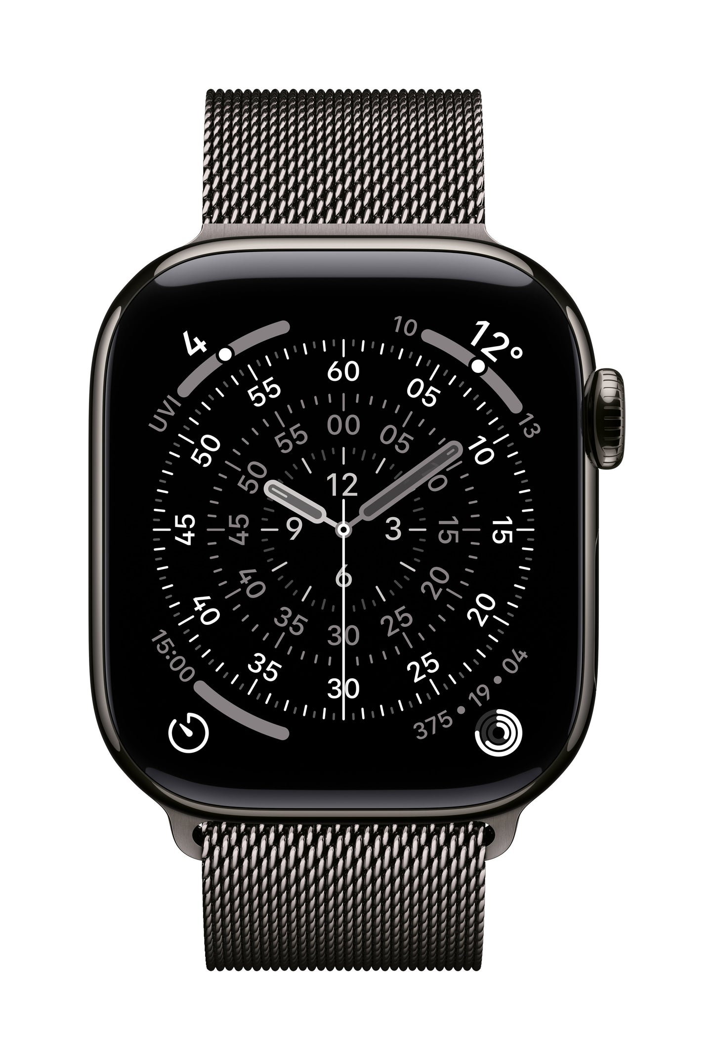 Apple Watch Series 11 GPS + Cellular 42mm Schiefer Titan Case mit Schiefer Milanaise Loop
