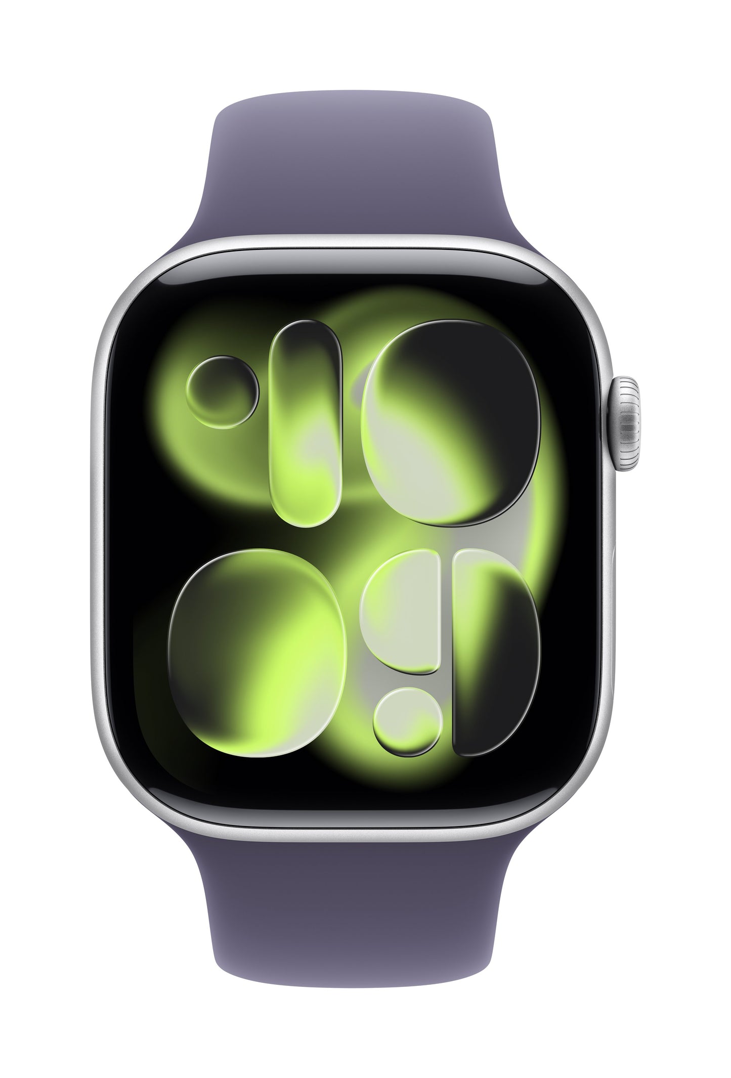 Apple Watch Series 11 GPS 42mm Silber Aluminium Case mit Purpurne Nebel Sportarmband - M/L