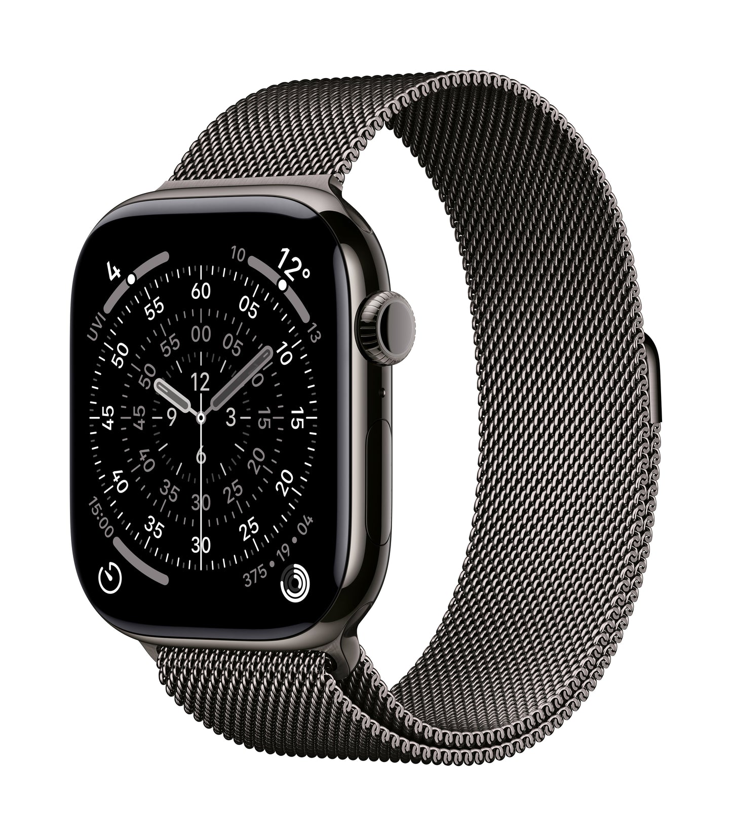 Apple Watch Series 11 GPS + Cellular 46mm Schiefer Titan Case mit Schiefer Milanaise Loop - M/L