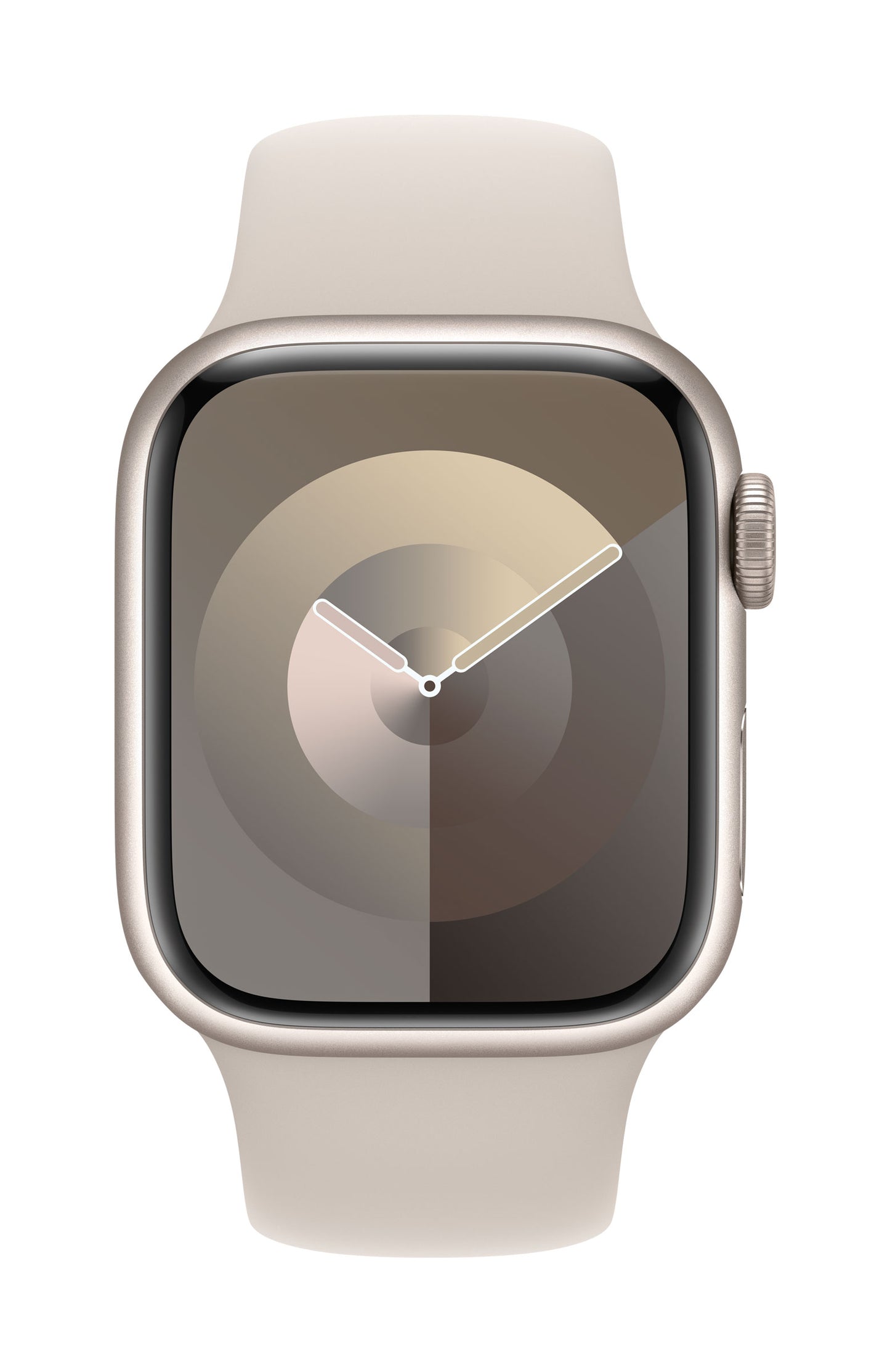 Apple Watch Series 9 GPS + Cellular, Aluminium polarstern, 41mm mit Sportarmband, polarstern - M/L