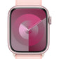 Apple Watch Series 9 GPS + Cellular, Aluminium rosé, 45mm mit Sport Loop, hellrosa
