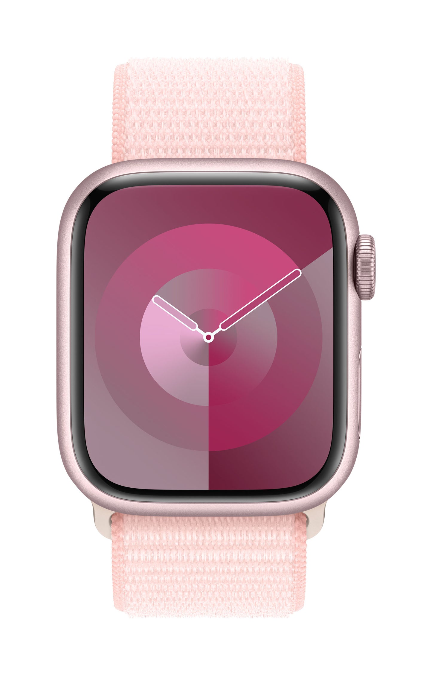 Apple Watch Series 9 GPS, Aluminium rosé, 41mm mit Sport Loop, hellrosa