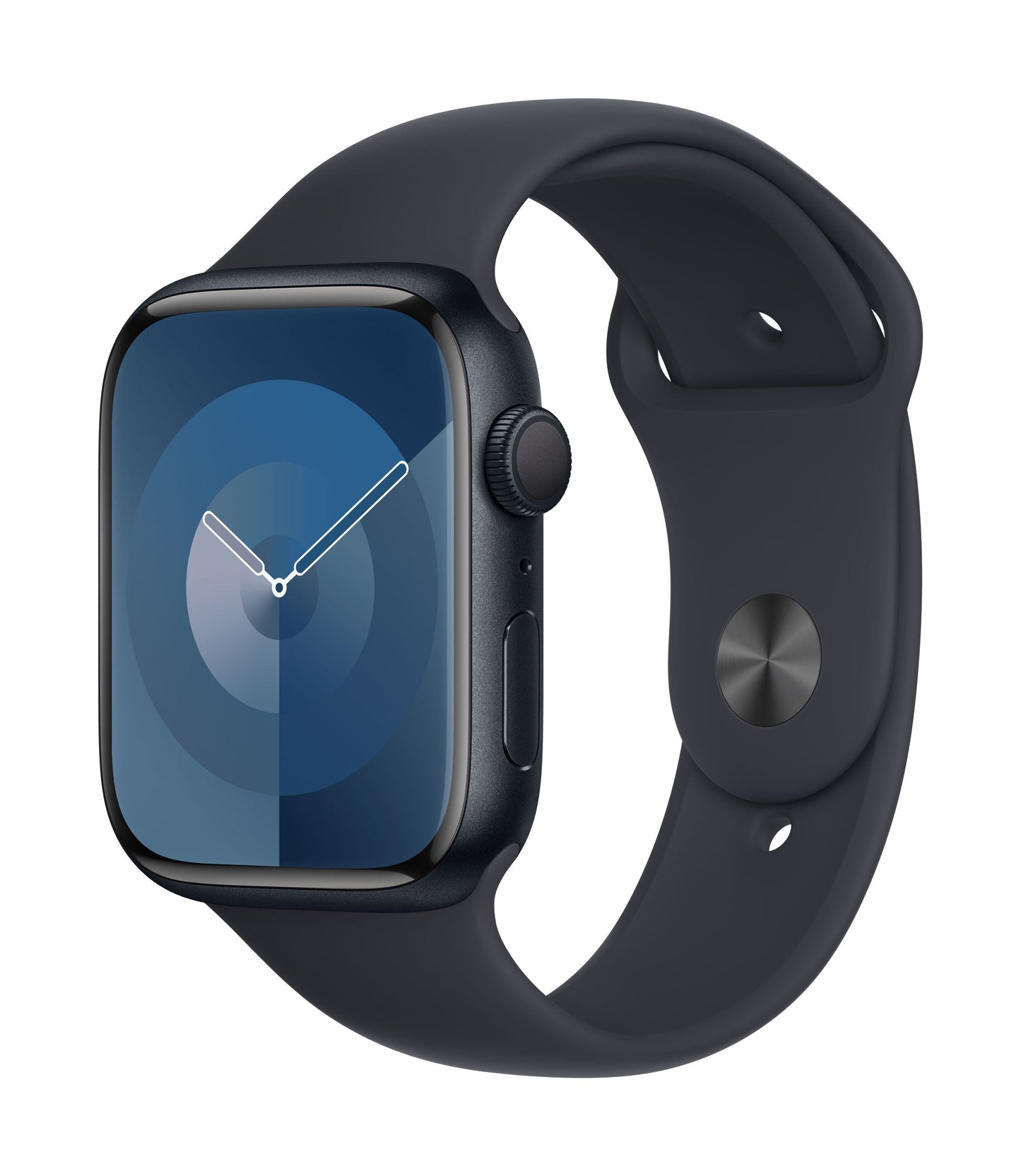 Apple Watch Series 9 GPS, Aluminium mitternacht, 45mm mit Sportarmband, mitternacht - S/M