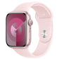 Apple Watch Series 9 GPS, Aluminium rosé, 45mm mit Sportarmband, hellrosa - M/L