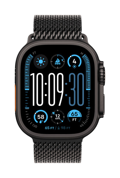 Apple Watch Ultra 2 GPS + Cellular 49mm Black Titanium Case with Black Titanium Milanese Loop - M