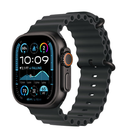 Apple Watch Ultra 2 GPS + Cellular 49mm Black Titanium Case with Black Ocean Band