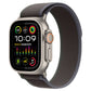 Apple Watch Ultra 2 GPS + Cellular, Titan, 49mm Trail Loop, blau/schwarz - S/M