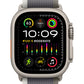 Apple Watch Ultra 2 GPS + Cellular, Titan, 49mm Trail Loop, grün/grau - S/M