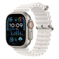 Apple Watch Ultra 2 GPS + Cellular, Titan, 49mm Ocean Armband, weiß