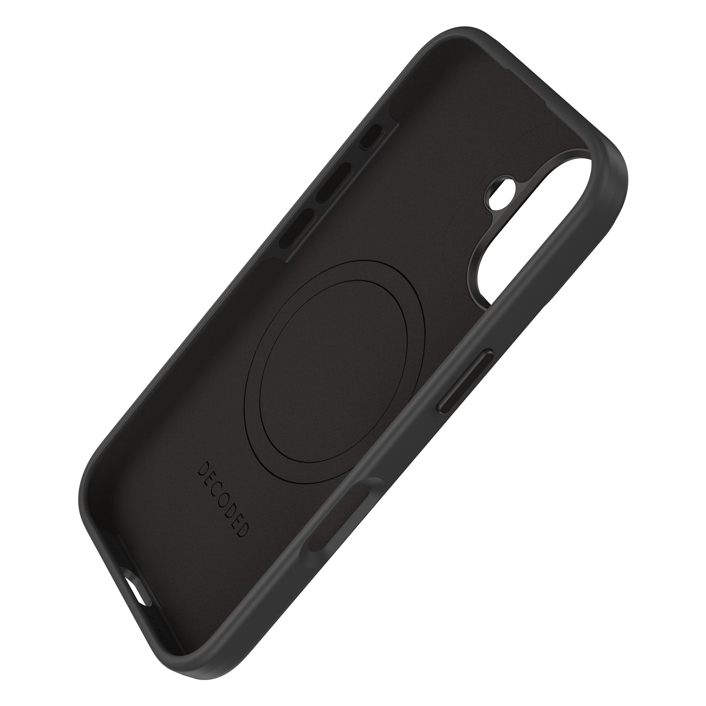 Decoded AntiMicrobial Silicone Backcover iPhone 16 Black