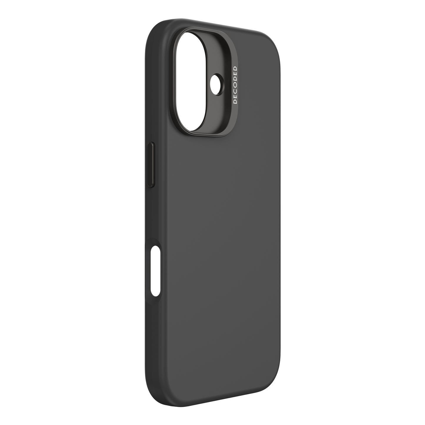 Decoded AntiMicrobial Silicone Backcover iPhone 16 Black