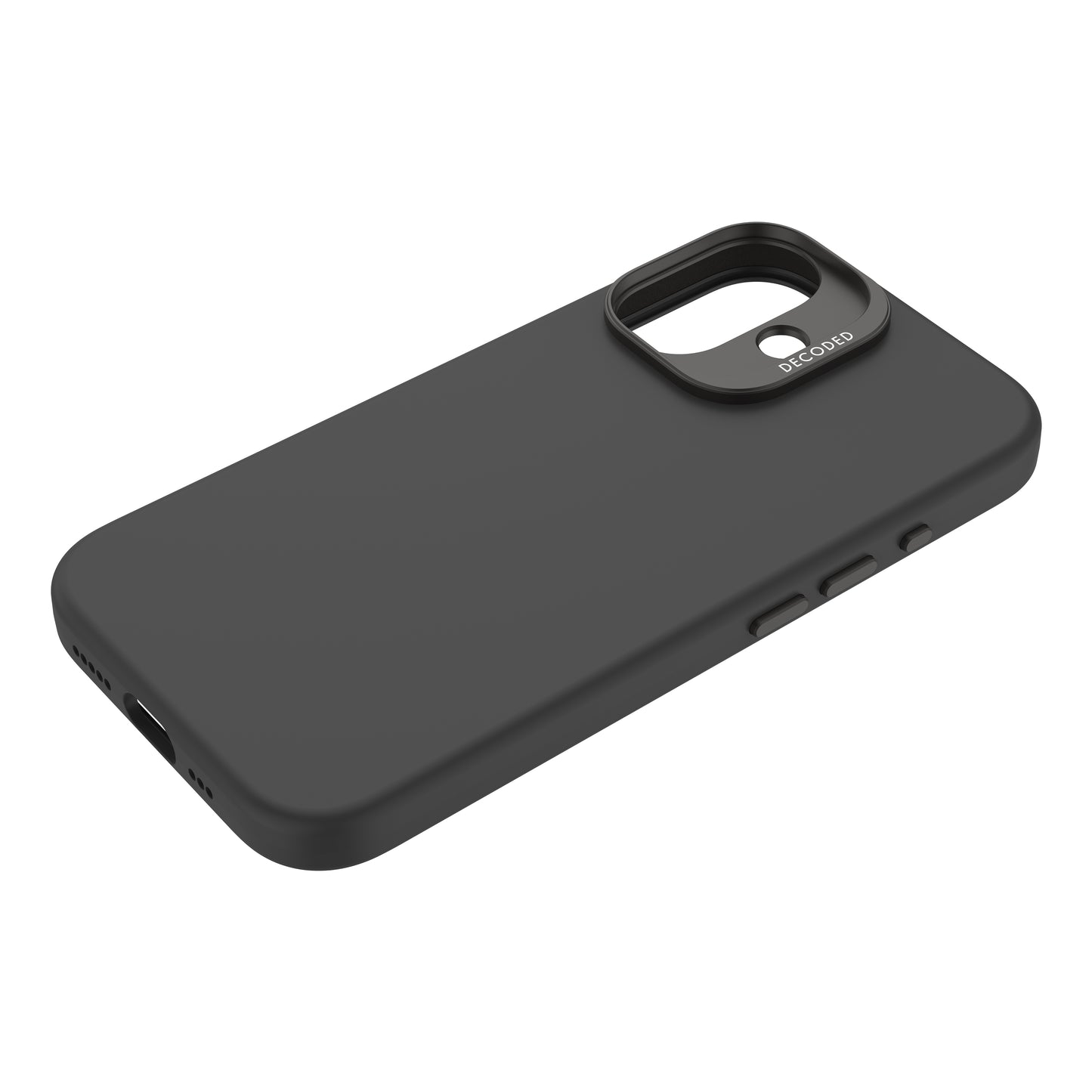 Decoded AntiMicrobial Silicone Backcover iPhone 16 Black