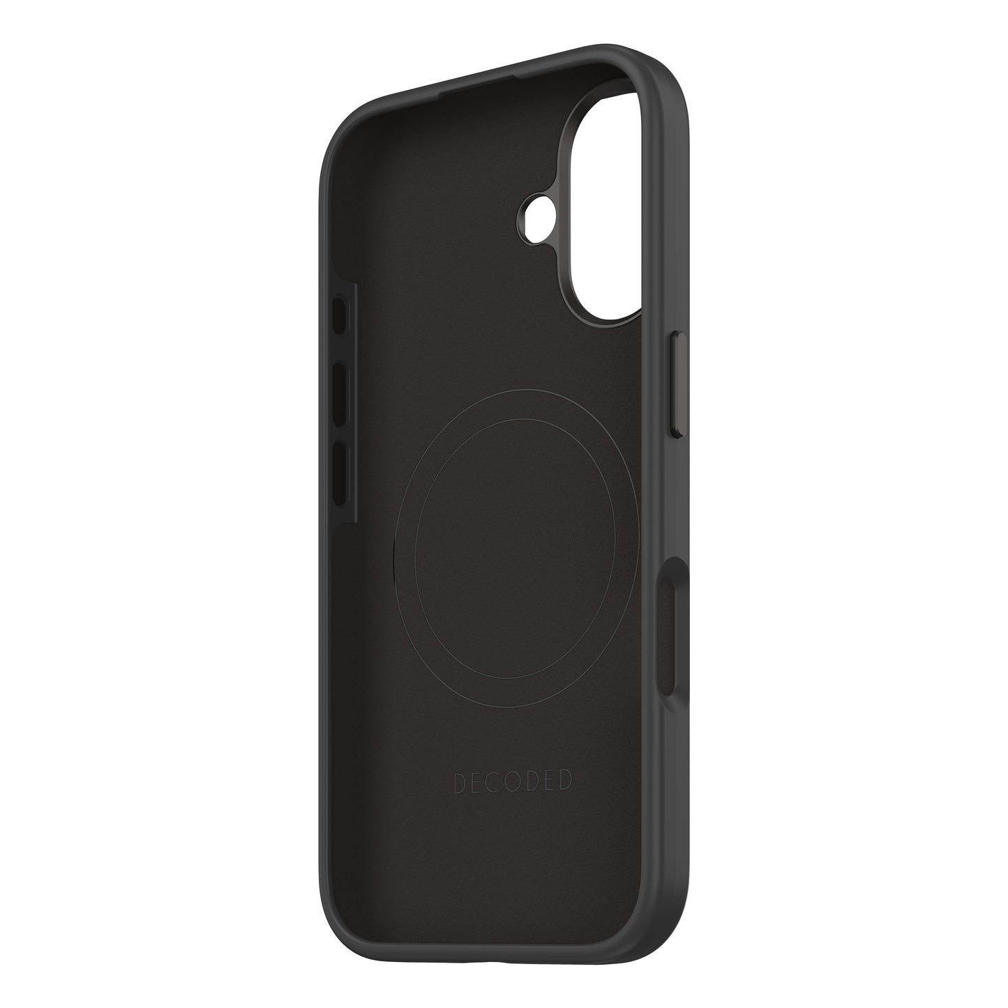 Decoded AntiMicrobial Silicone Backcover iPhone 16 Black