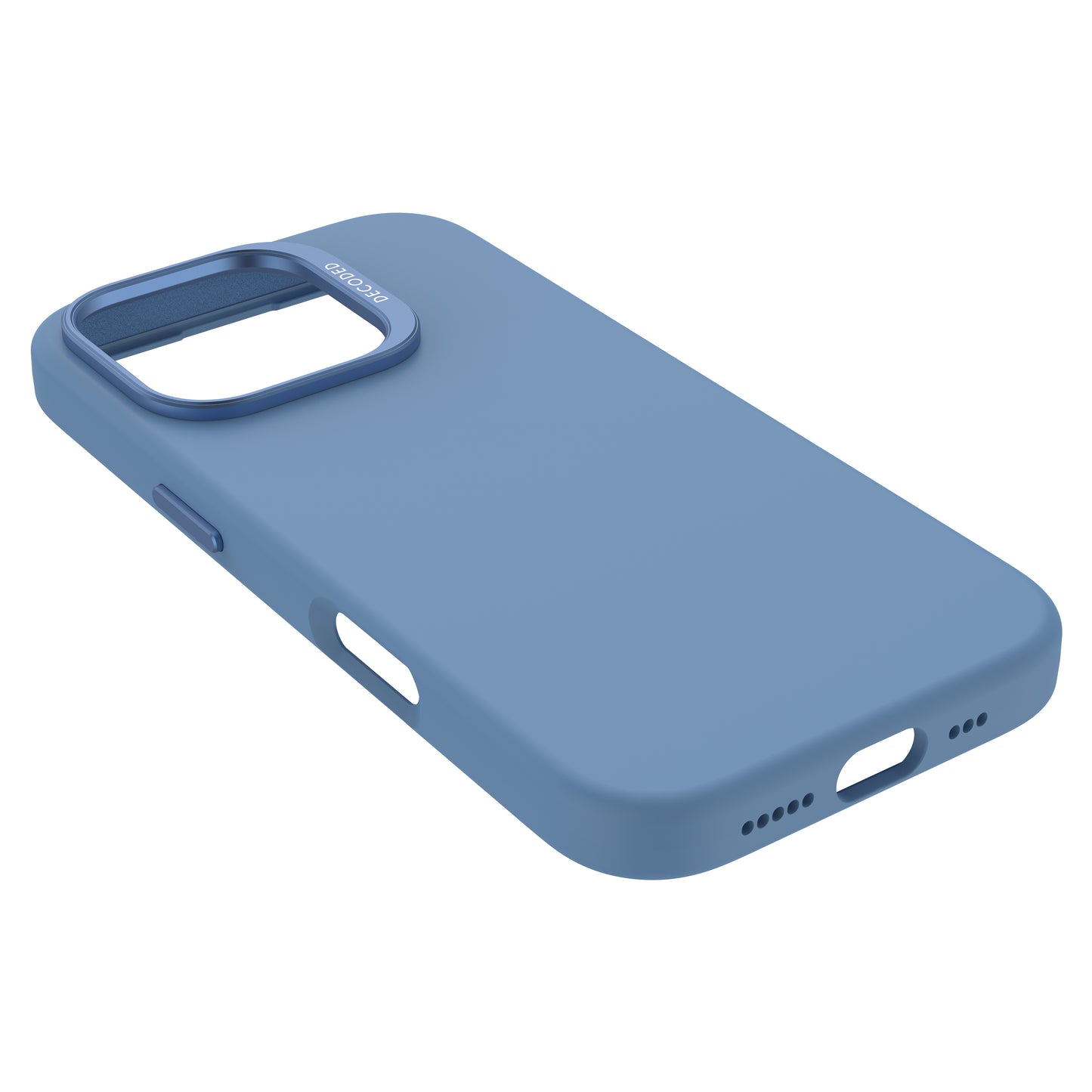 Decoded AntiMicrobial Silicone Backcover iPhone 16 Pro Light Blue