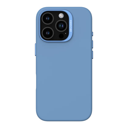 Decoded AntiMicrobial Silicone Backcover iPhone 16 Pro Light Blue